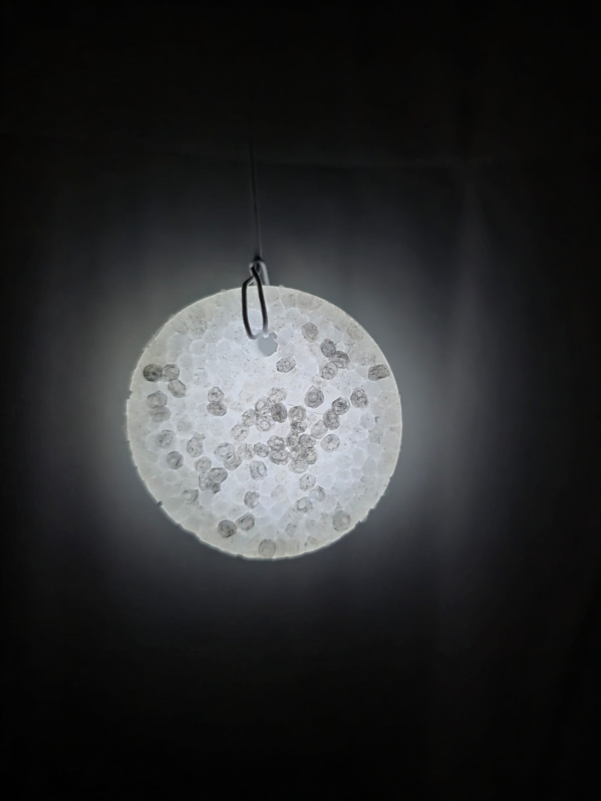 Real photo of moonlight glow